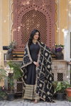 KA 1139 Georgette With Embroidery Work Gown With Dupatta Suppliers In India